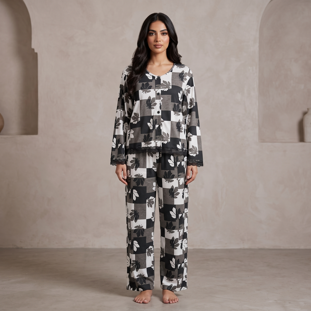 Womens Pyjama 2 Pcs 9183