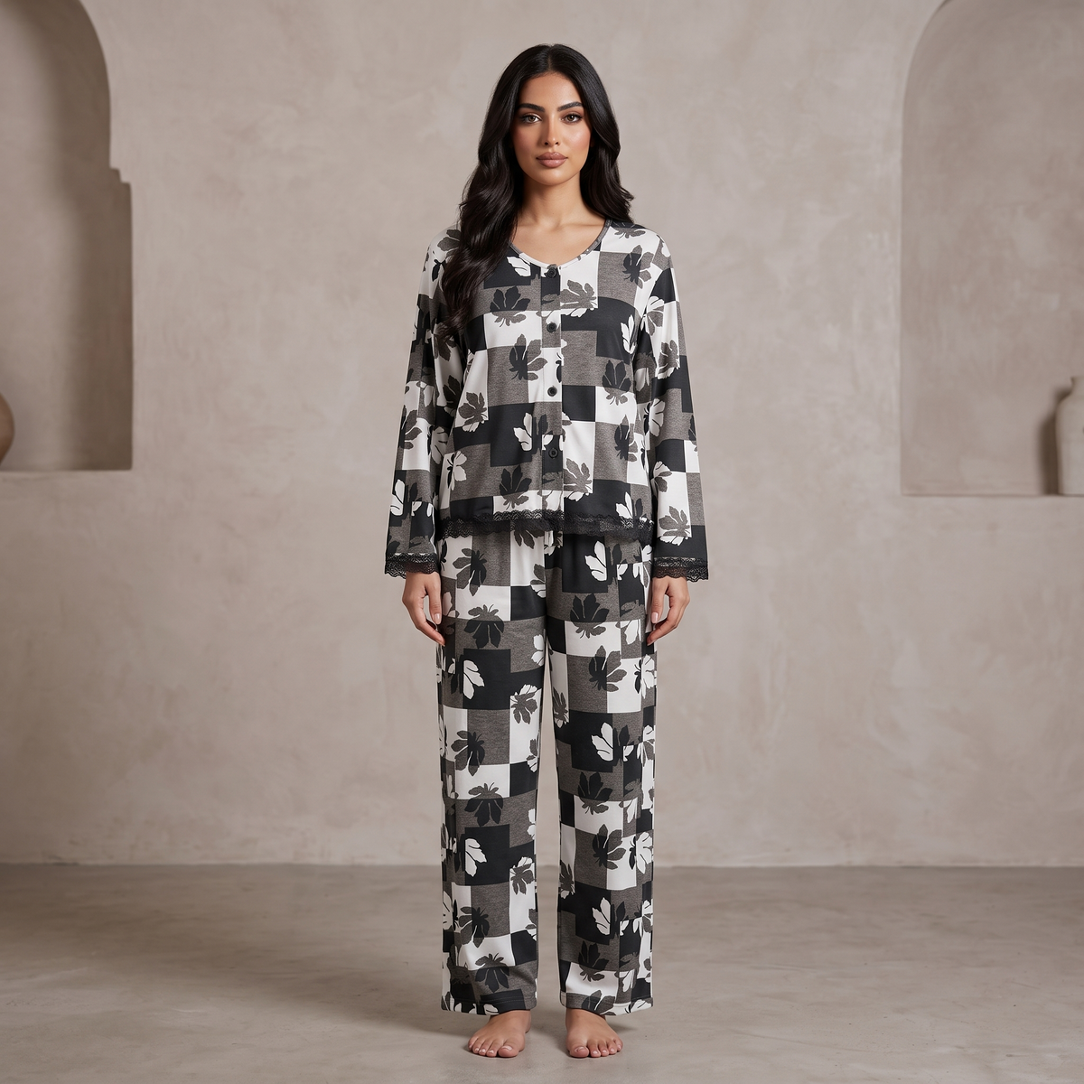 Womens Pyjama 2 Pcs 9183