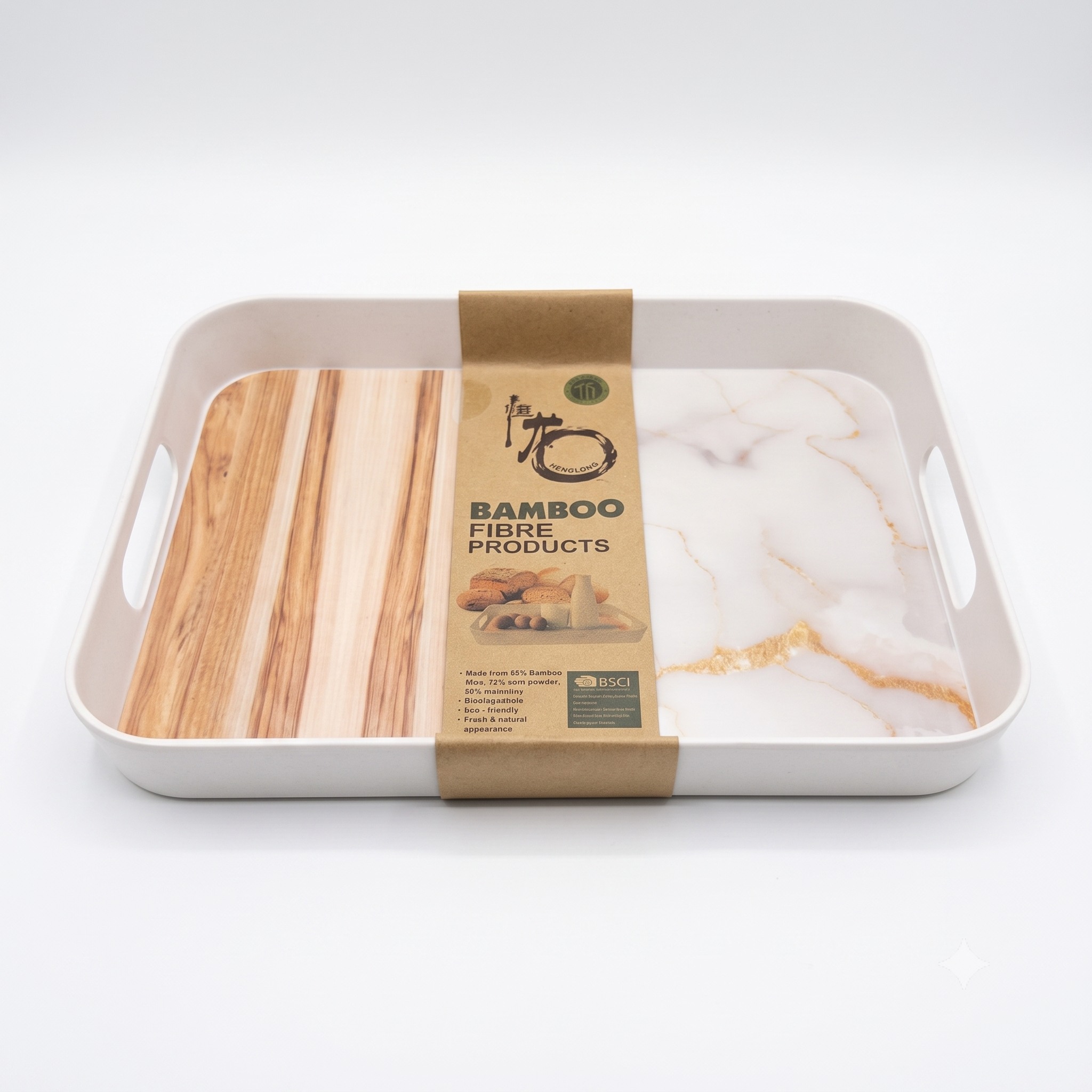 Melamine tray with M2101 edge