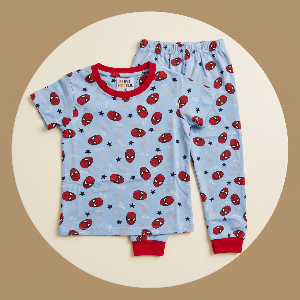 Spiderman Stars Red H/S Pajamas