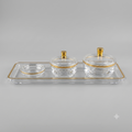 Acrylic tray with golden dates 55