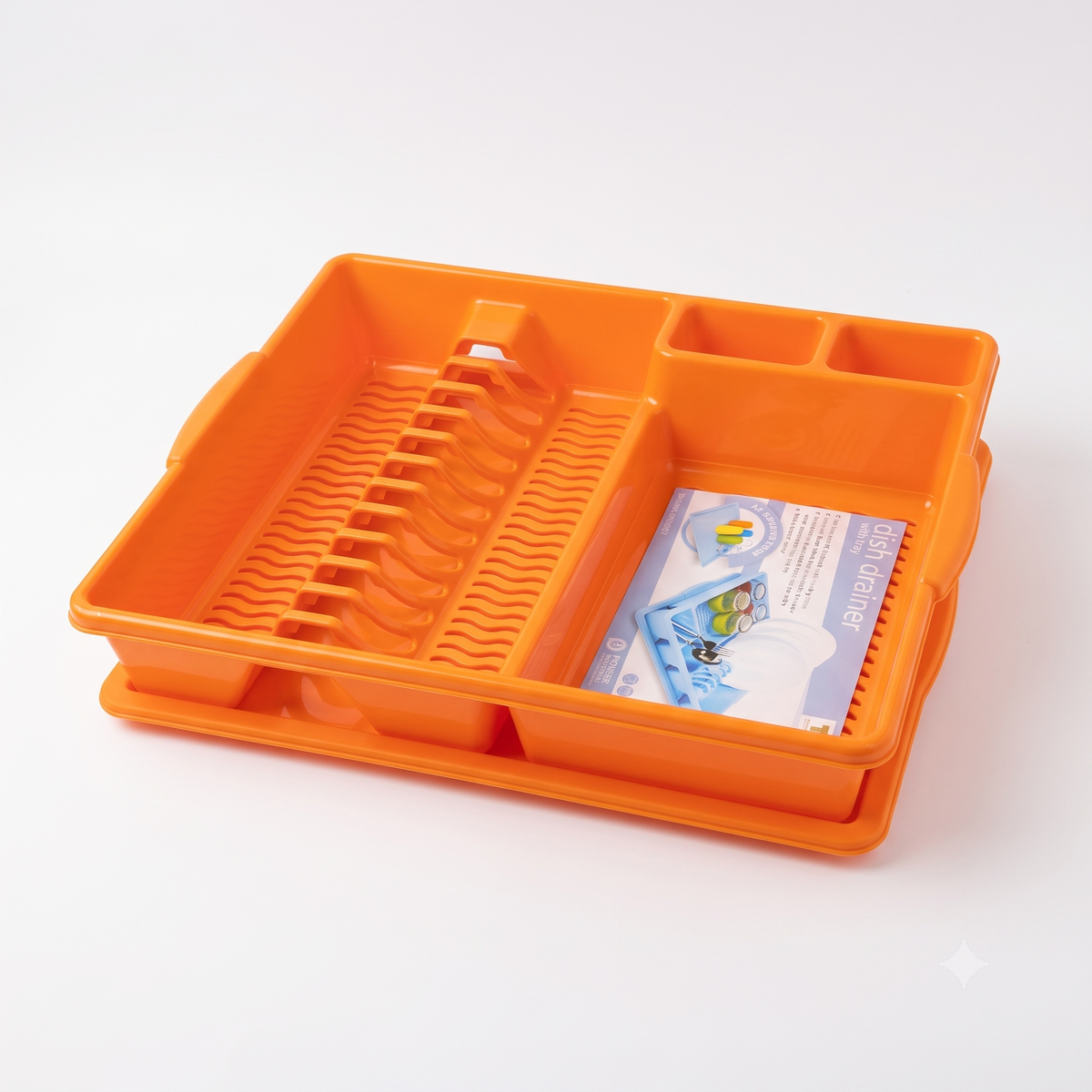 Dish rack with plastic tray PN2078/1