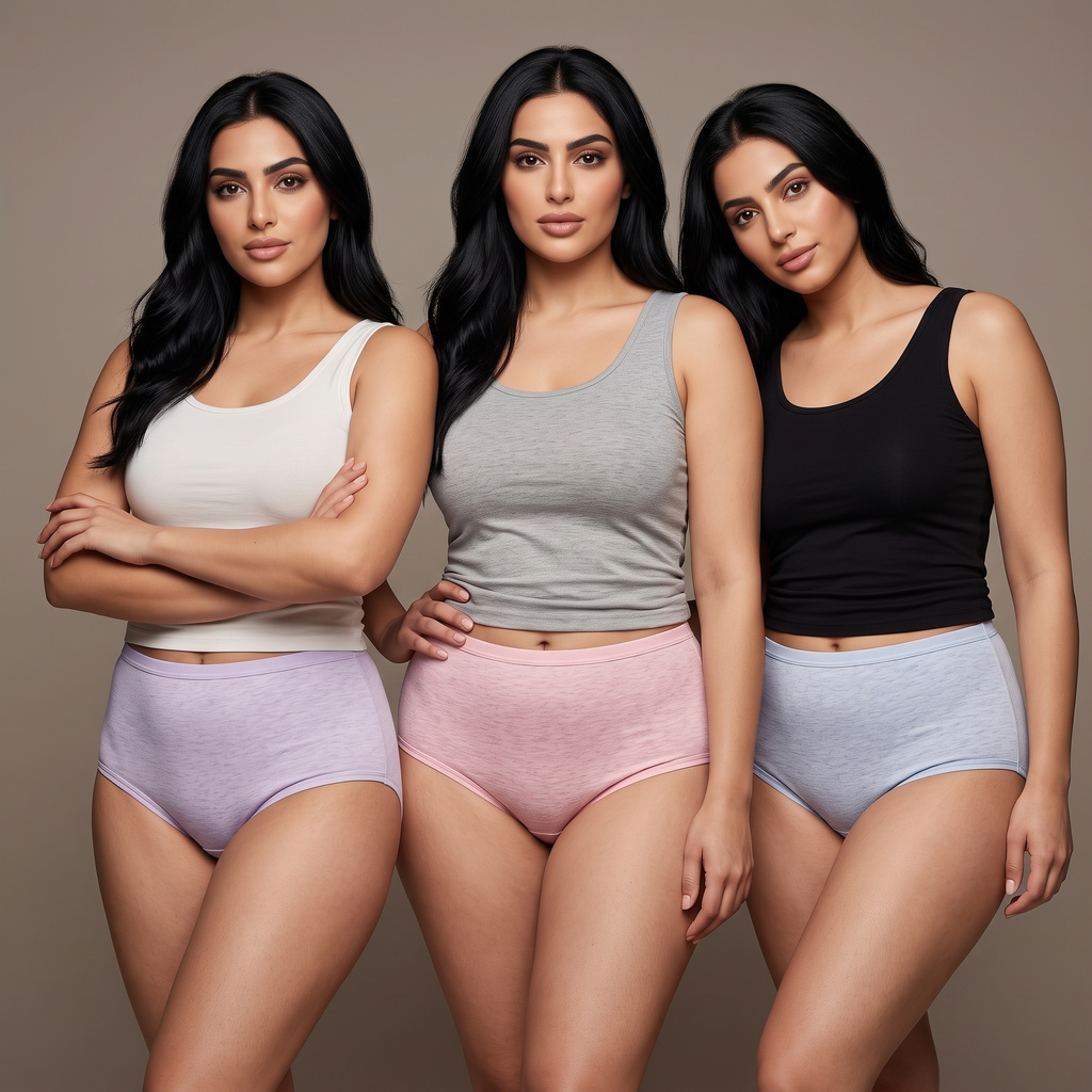 Womens Underwear 3Pcs Set Jumbo 1011-10