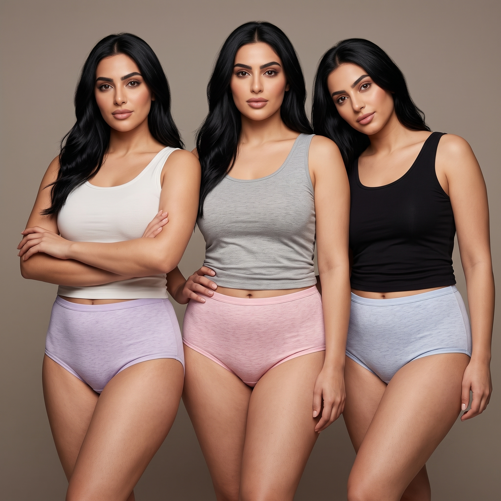 Womens Underwear 3Pcs Set Jumbo 1011-10