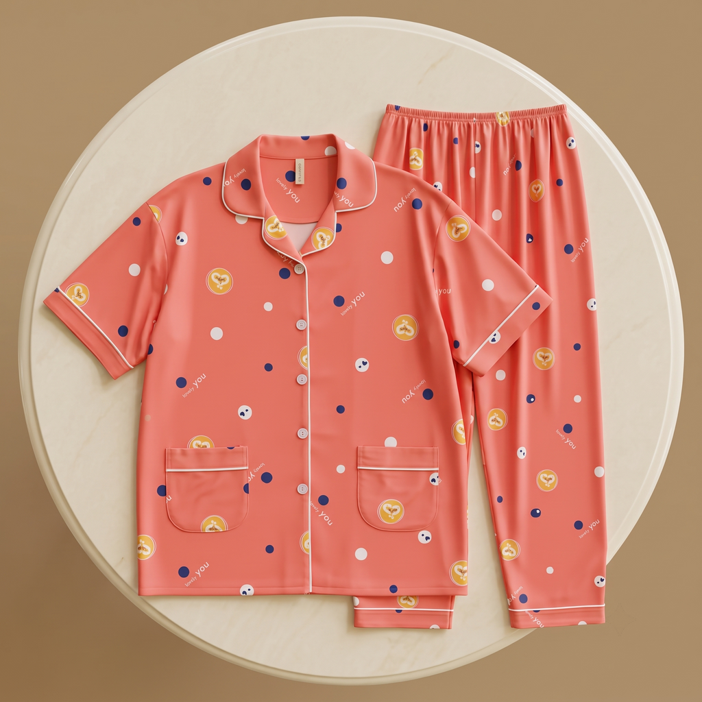 Womens Pajamas 2Pcs 691