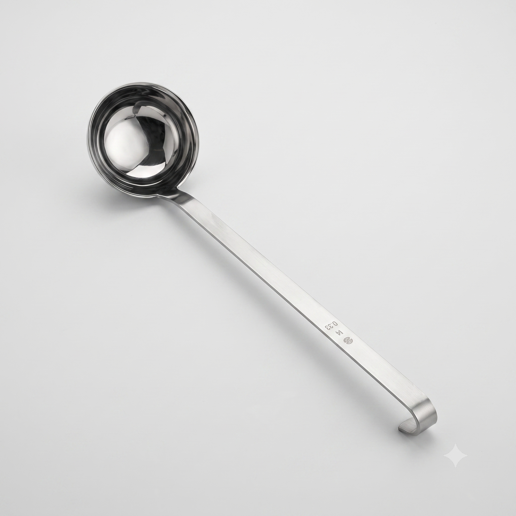 Ladle, stainless steel, 11", 4145