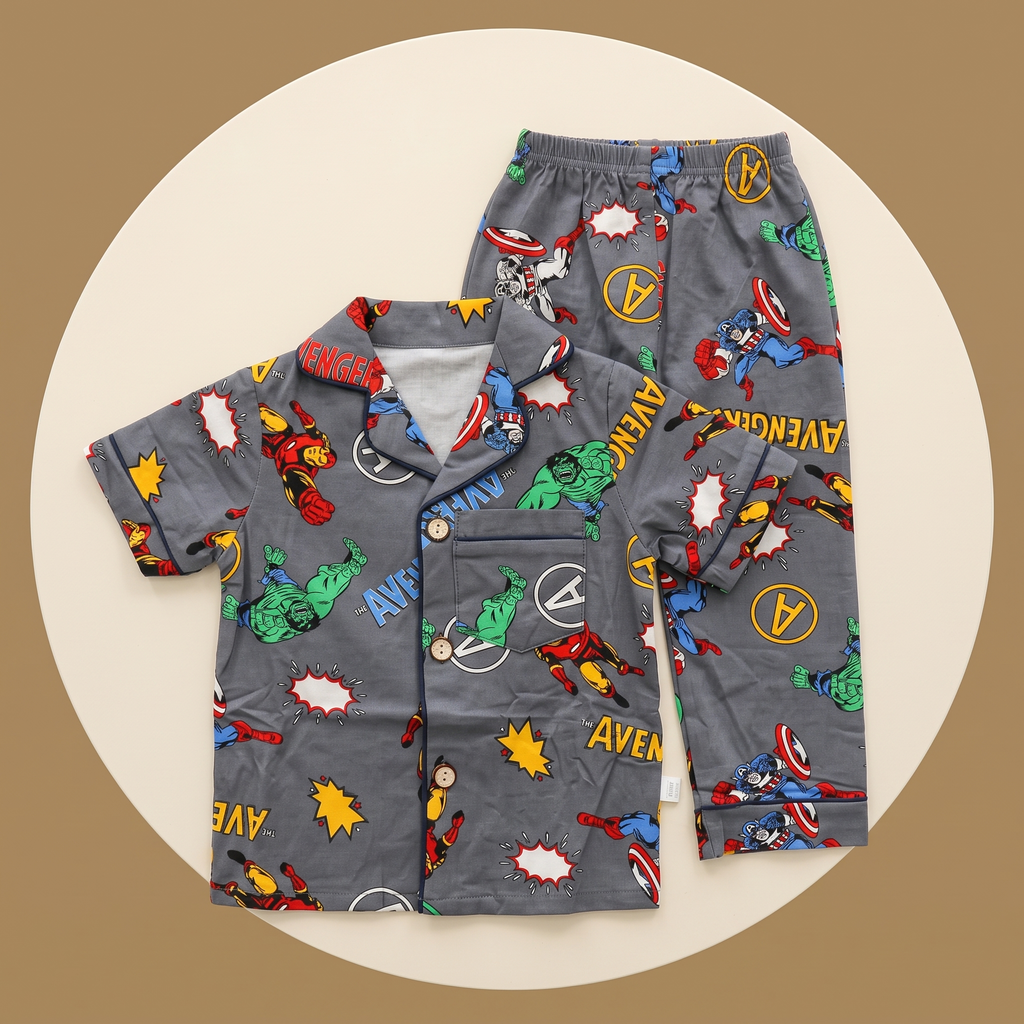 The Avenger War Kids H/S Pajamas
