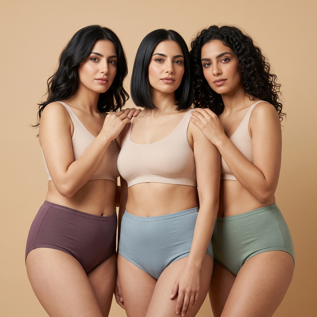 Womens Underwear 3Pcs Set Jumbo 1011-8