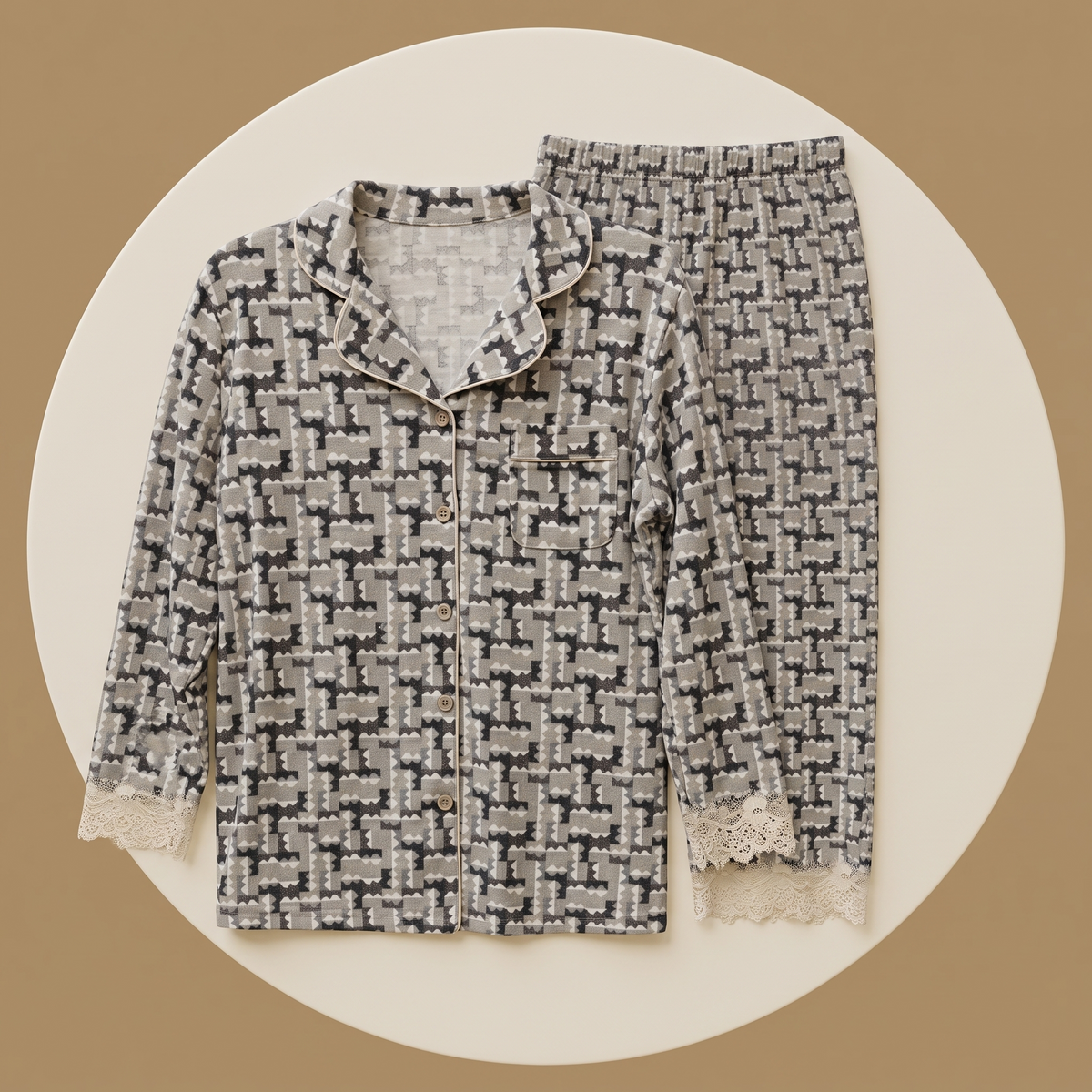 Womens Pyjama 2 Pcs 9152
