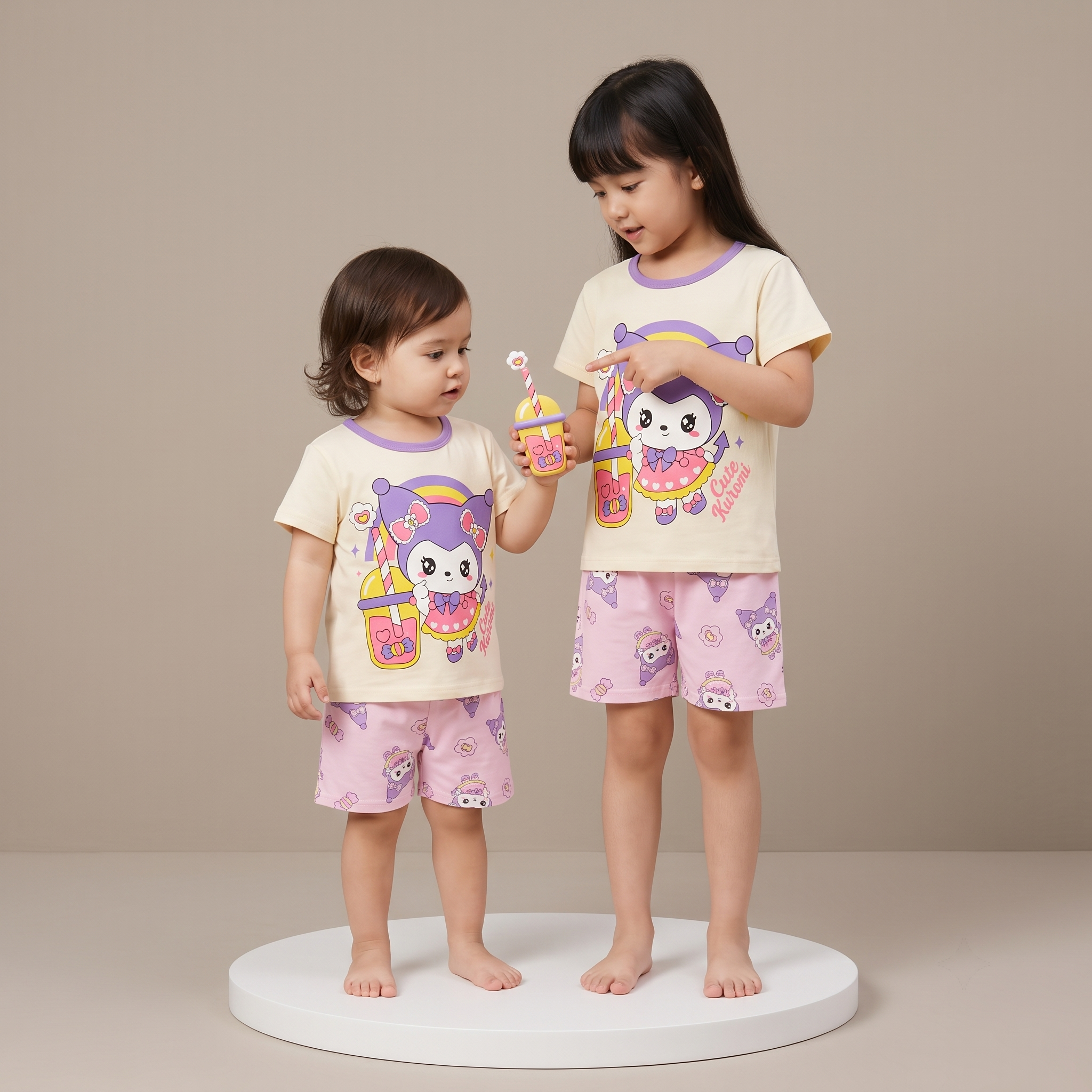 Cute kuromi H/S Short Set