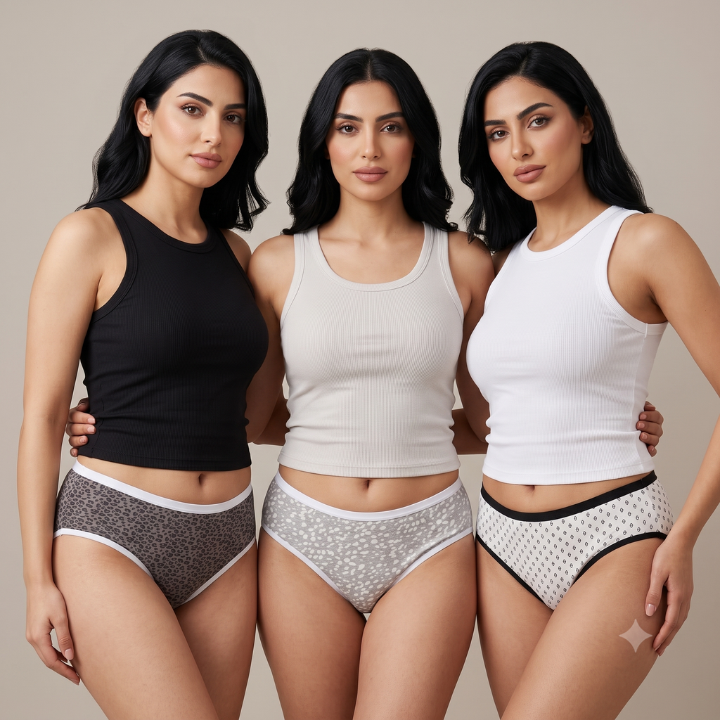 Womens Underwear 3Pcs Set 1010-3