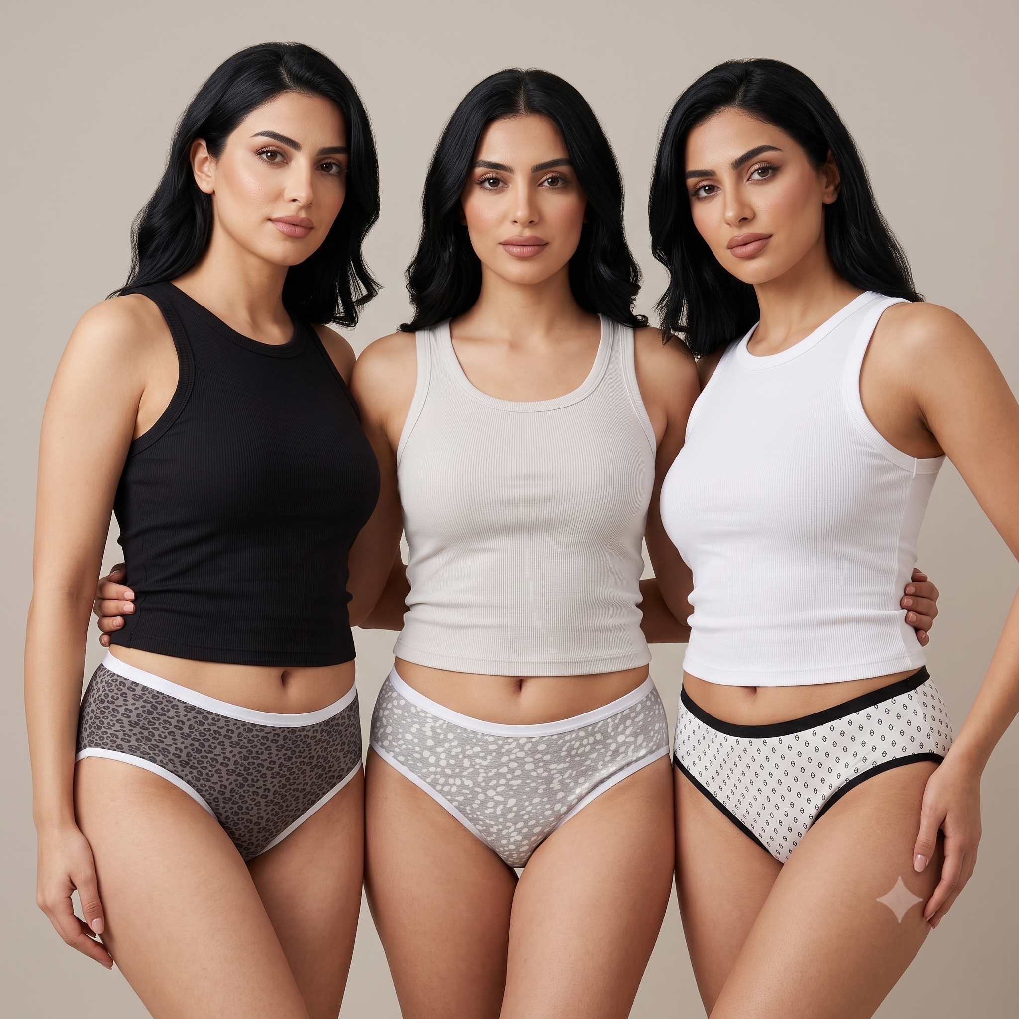 Womens Underwear 3Pcs Set 1010-3