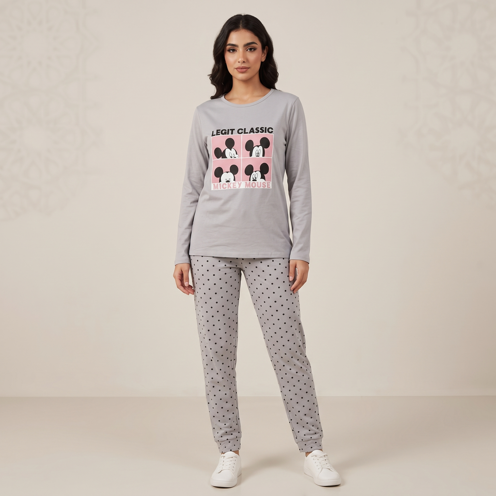Womens L/S Pajama 2Pcs WB13026