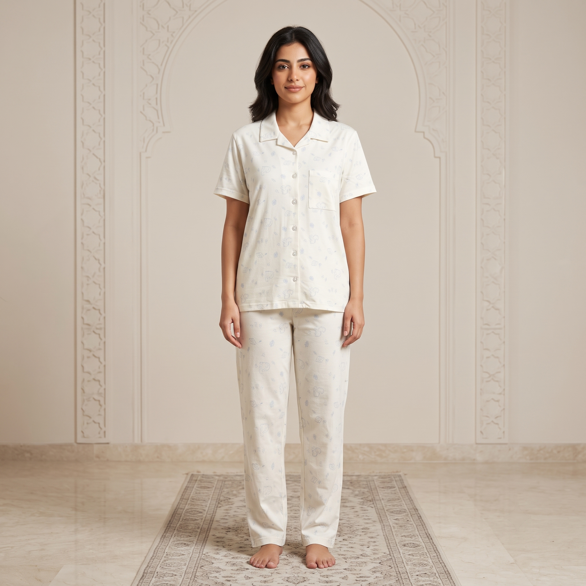 Squirrel Fox Womens Pajamas