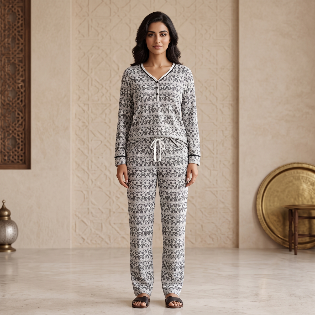 Womens Pajama 2Pcs HM-70541