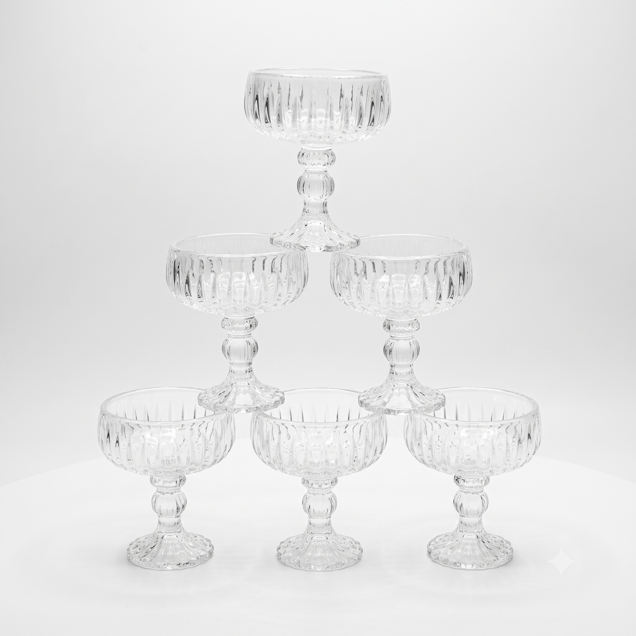 New Ice Cream Bowls 6 Pieces 317VR-TPB100