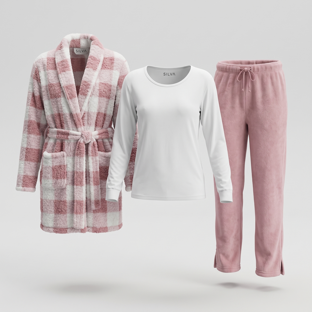 Womens Pyjama 3 Pcs 9129
