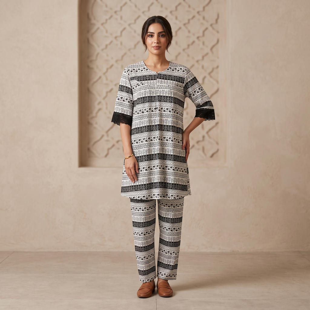 Womens Pajamas 2Pcs Z-1804