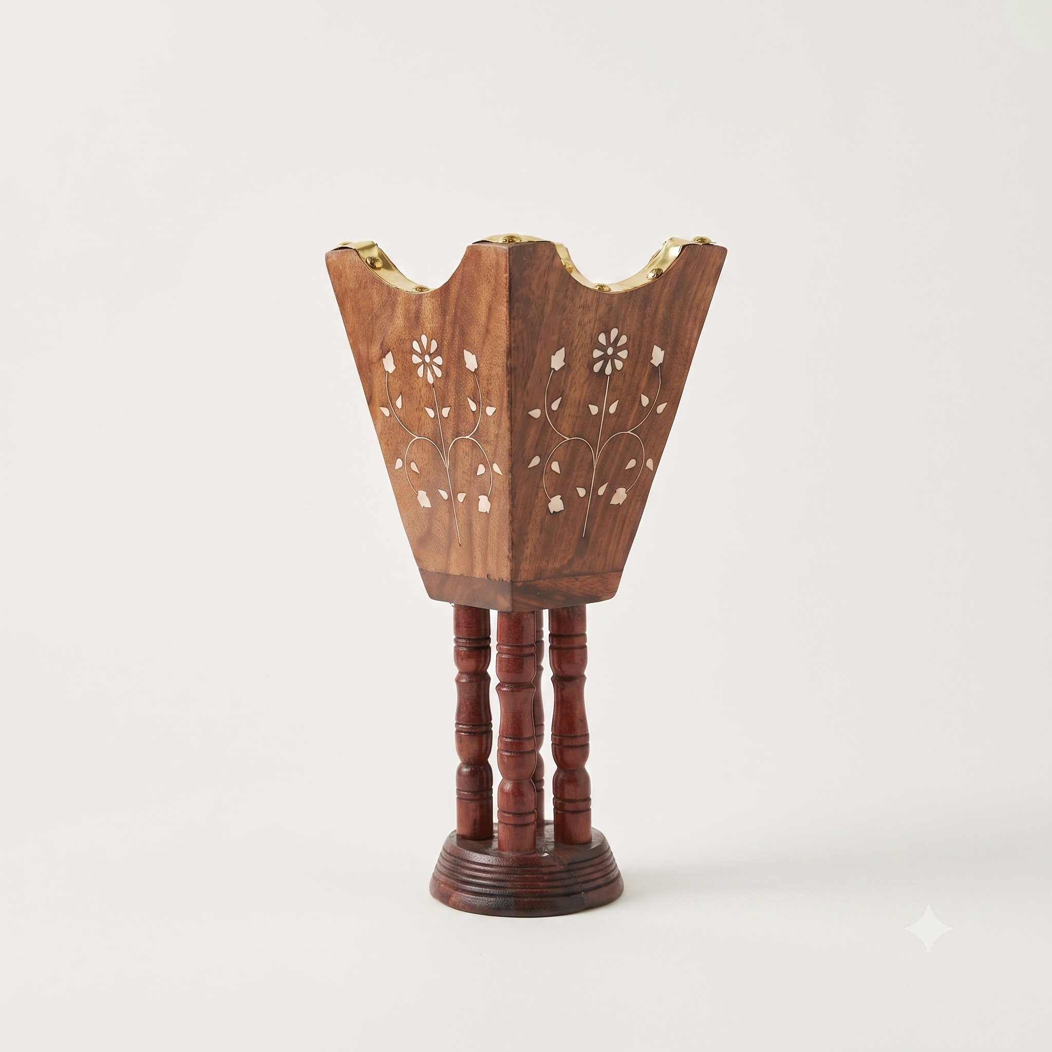 Wooden incense burner