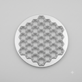 Plastic round basket with lid 1779-9