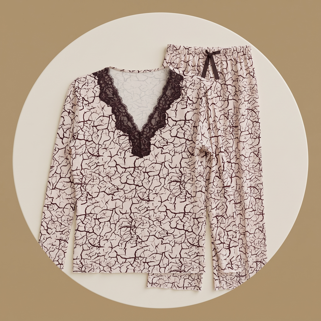Womens Pyjama 2 Pcs 9143