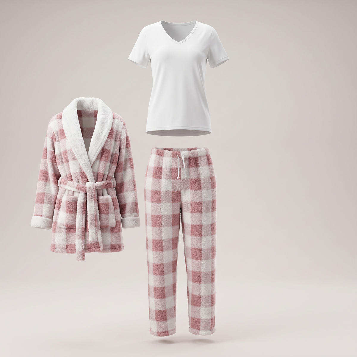 Womens Pyjama 3 Pcs 9130