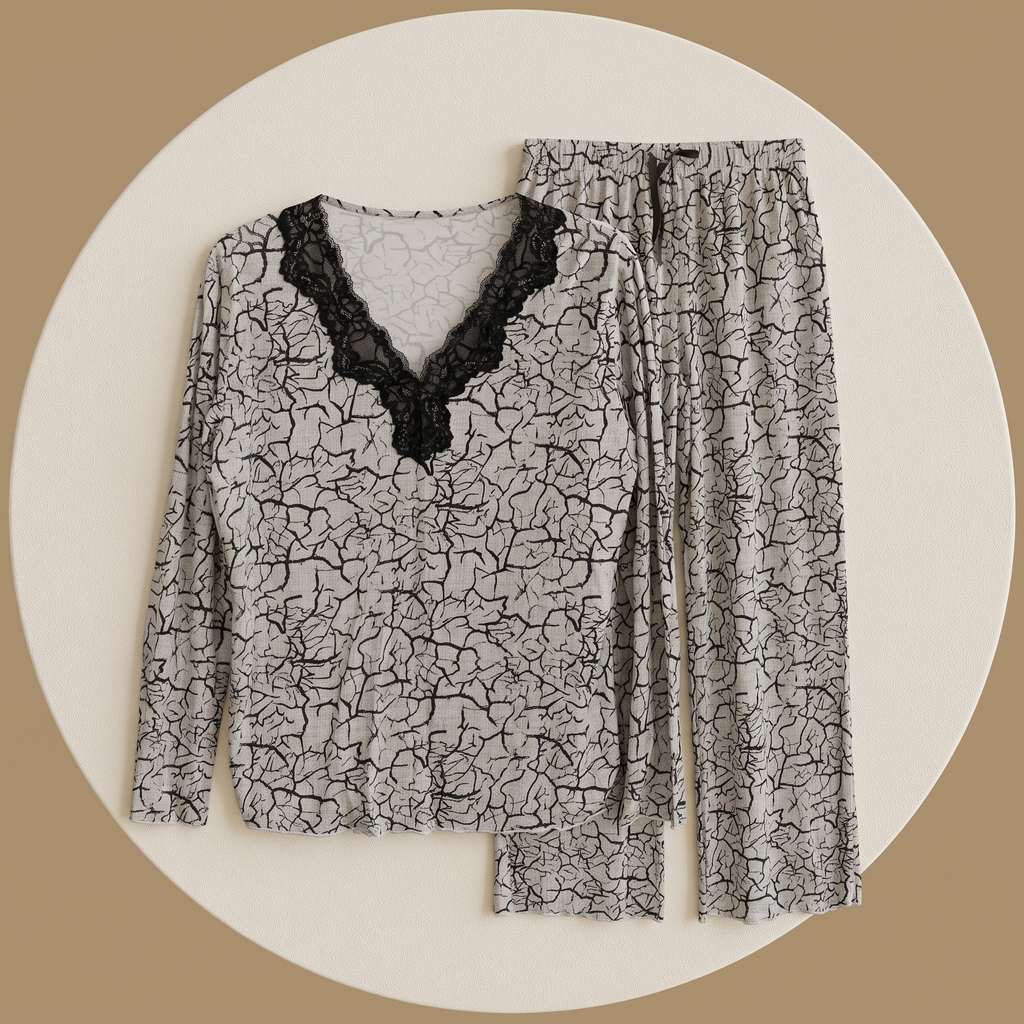 Womens Pyjama 2 Pcs 9143