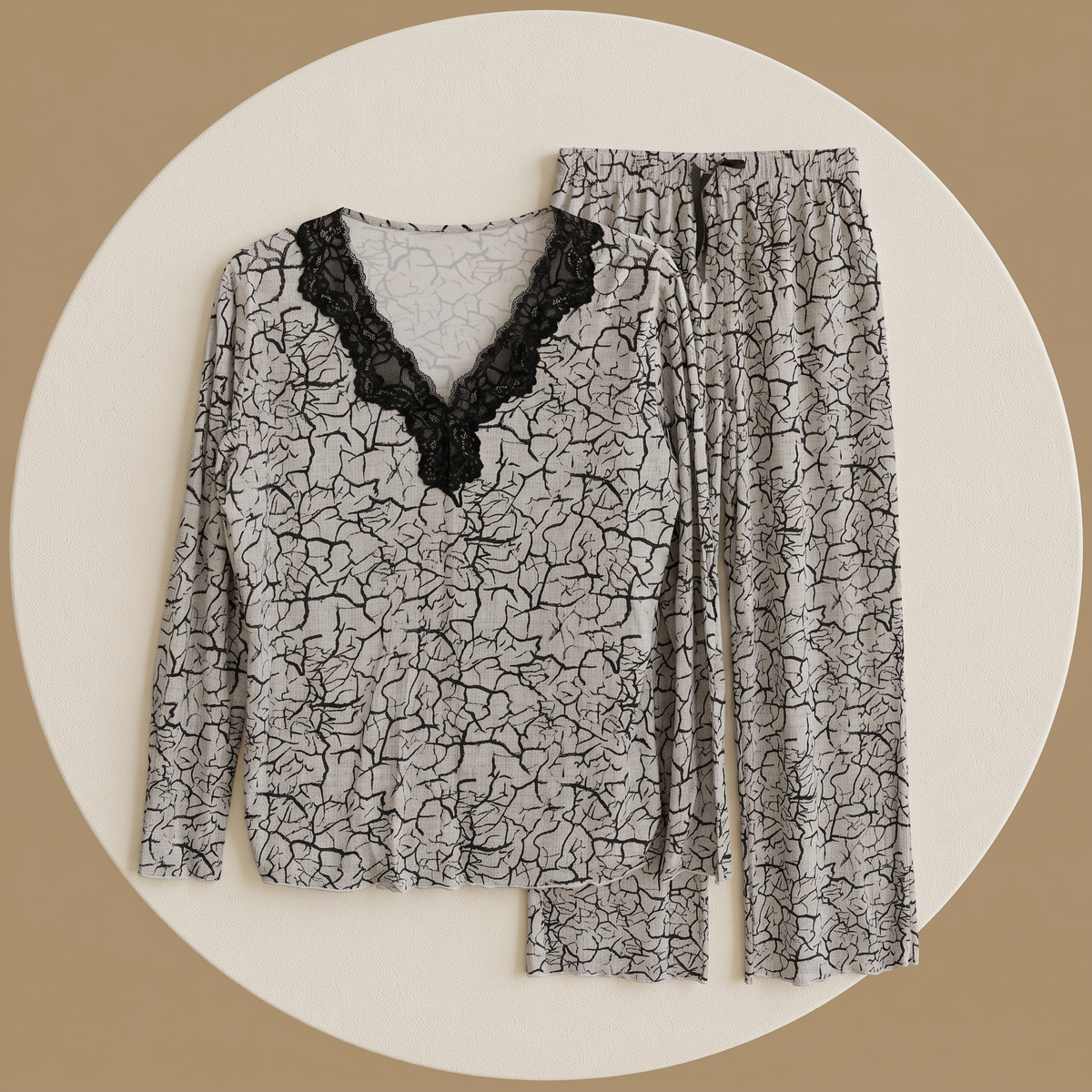 Womens Pyjama 2 Pcs 9143