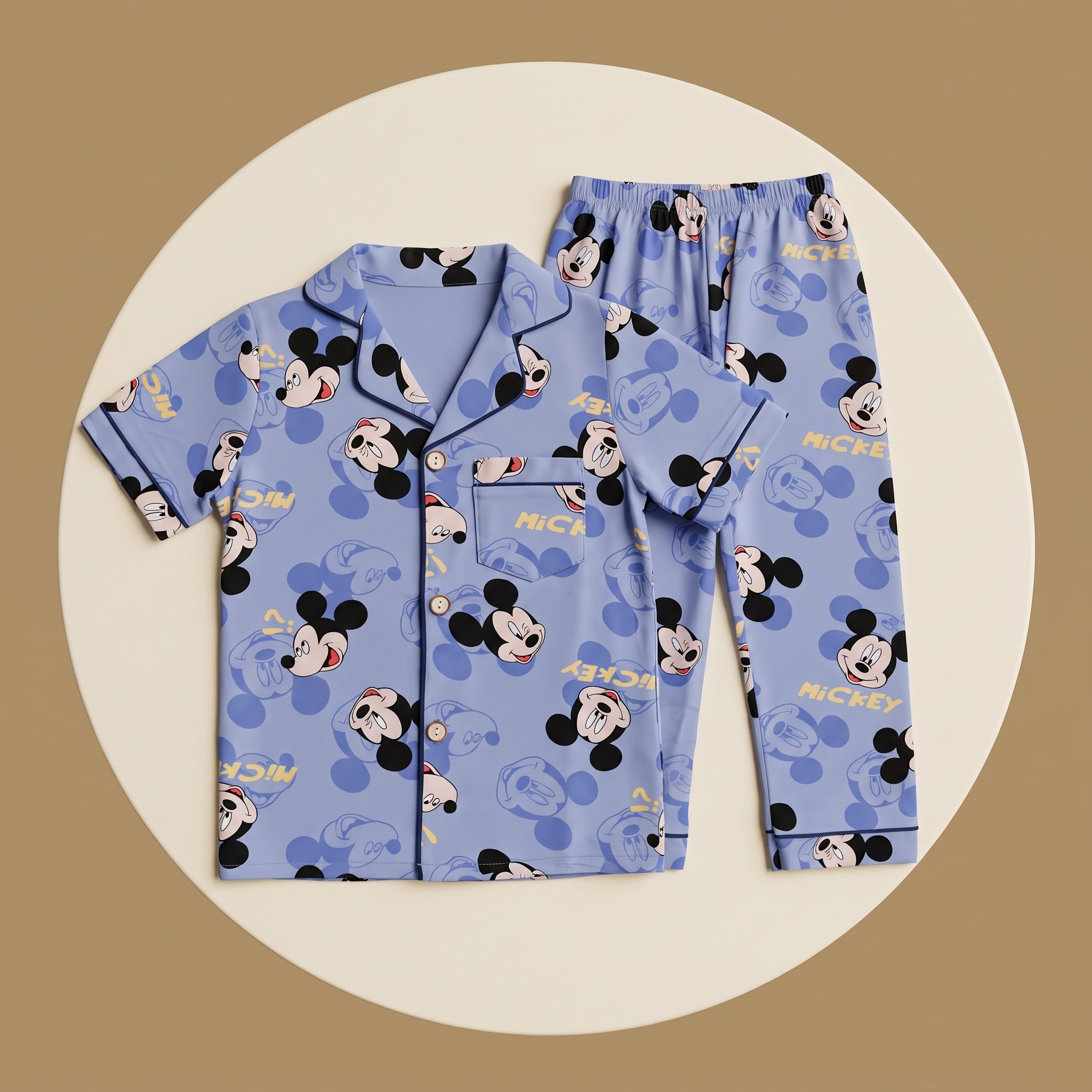 Mickey Blue Kids H/S Pajamas