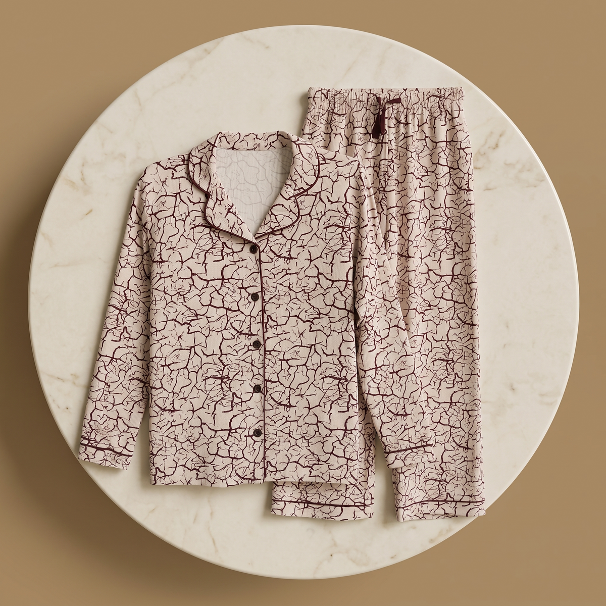 Womens Pyjama 2 Pcs 9142