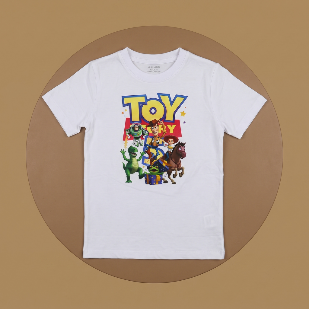 Toy Story White Kids H/S T-Shirt
