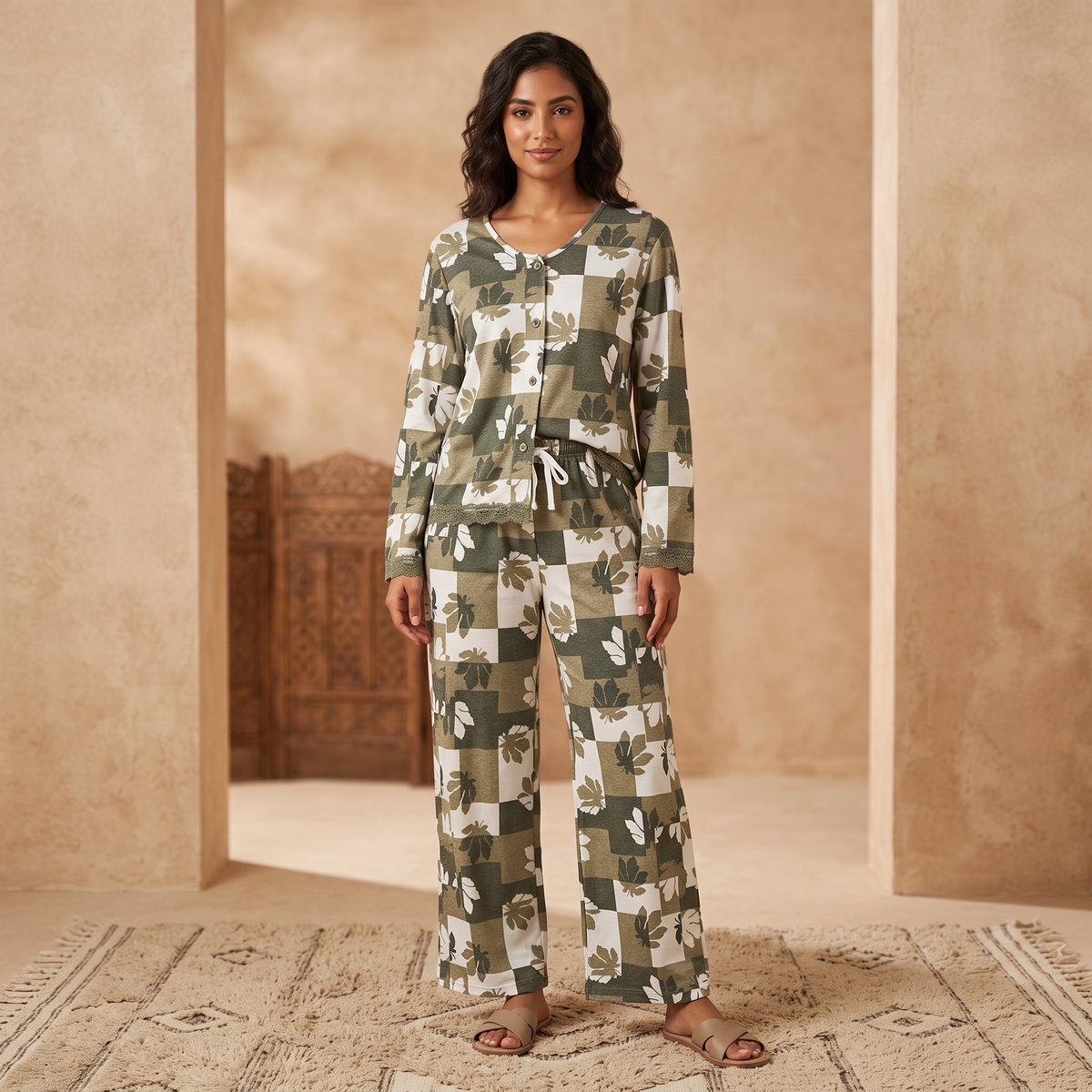Womens Pyjama 2 Pcs 9183
