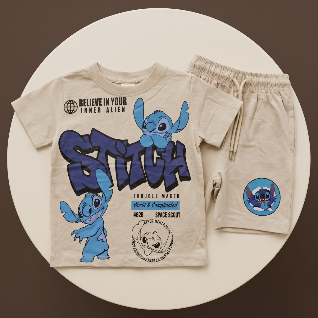 Stitch Space Scout Boys H/S shorts
