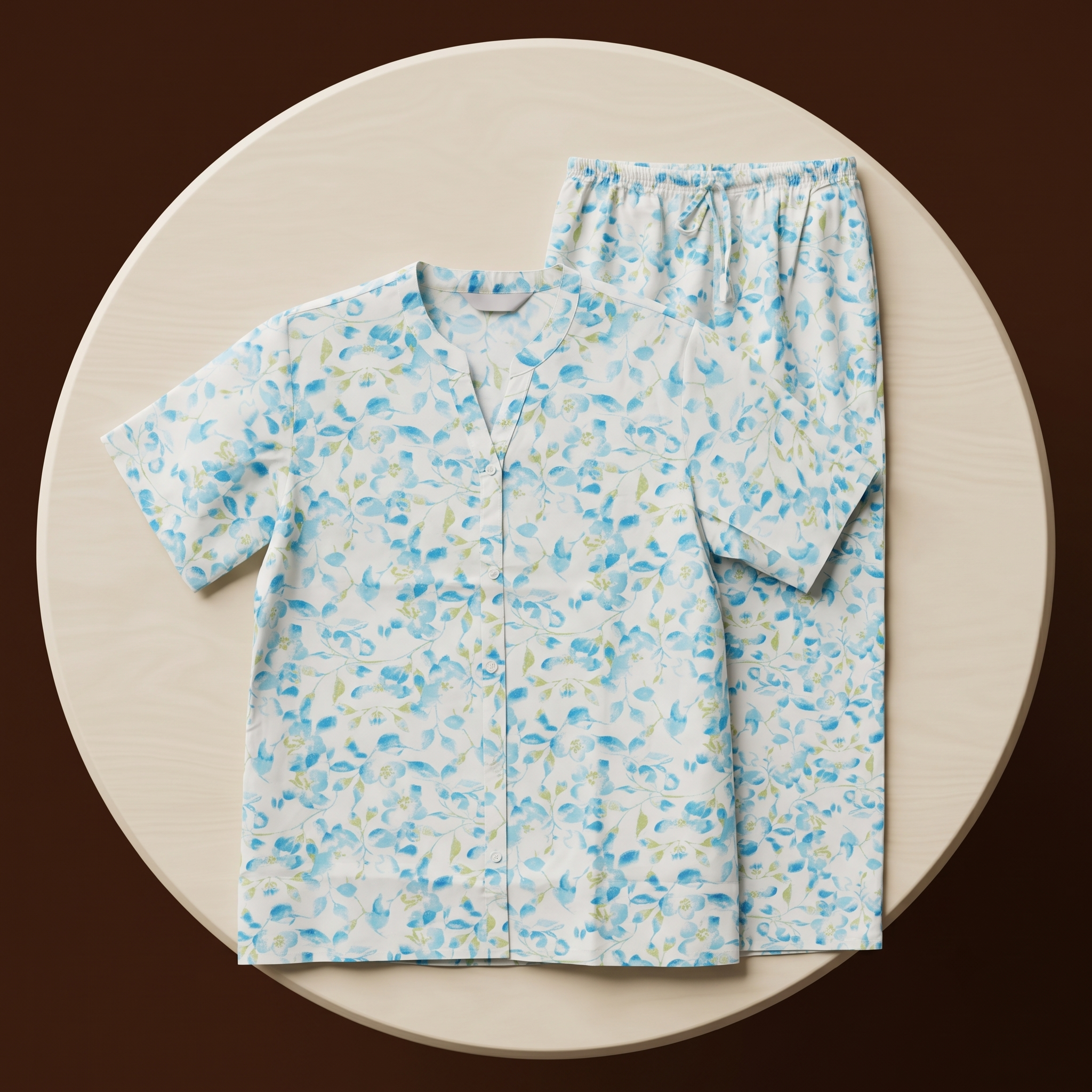 Womens Pajamas 2Pcs 9367 (B)