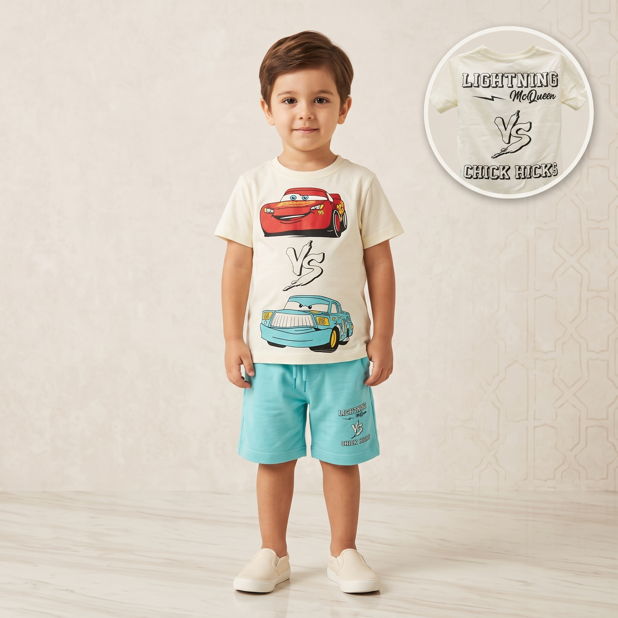 Cars 95  V/S 86 Boys H/S Shorts