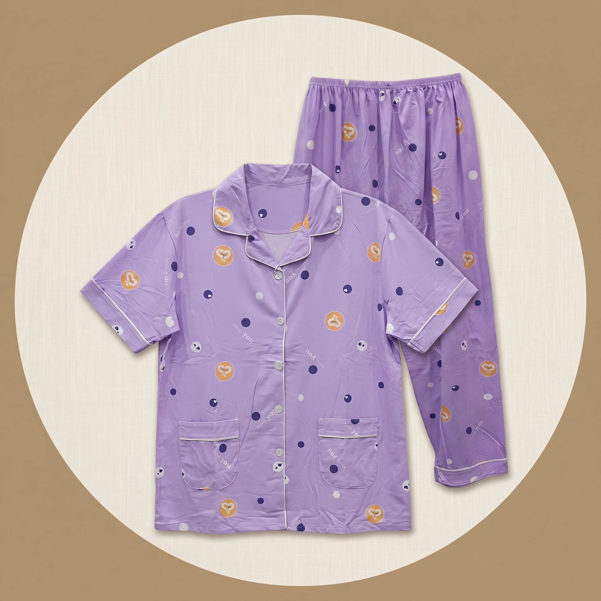 Womens Pajamas 2Pcs 691