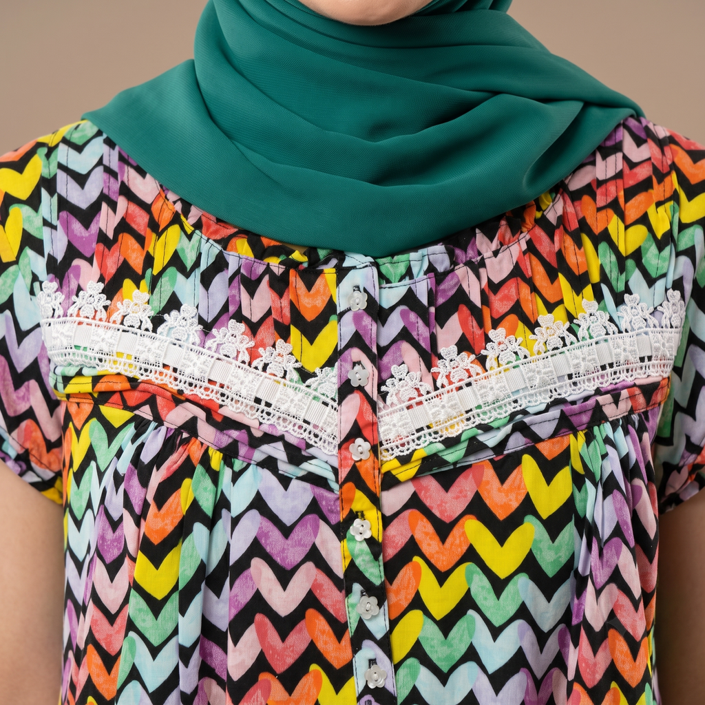 Coloring Hearts Womens Midi