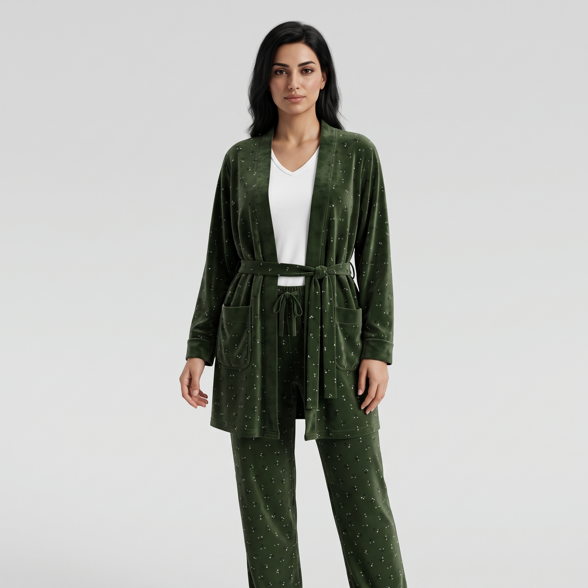 Womens Pyjama 3 Pcs 9114