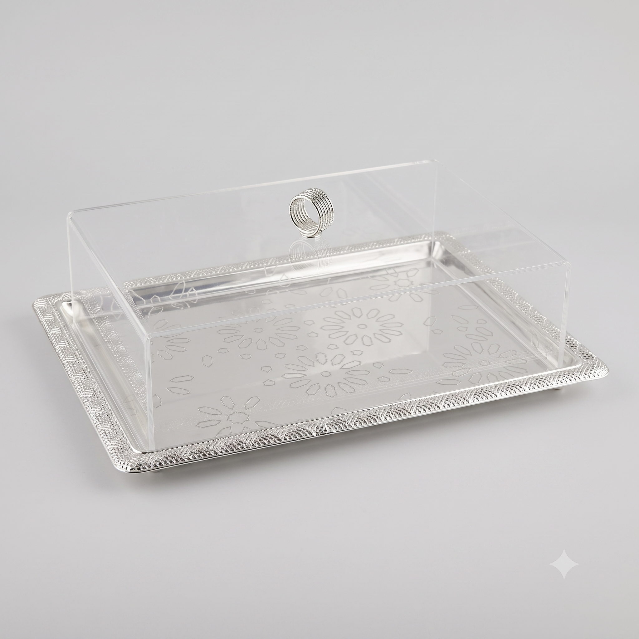 صحن تقديم استيل (5) 300 S2 184--24