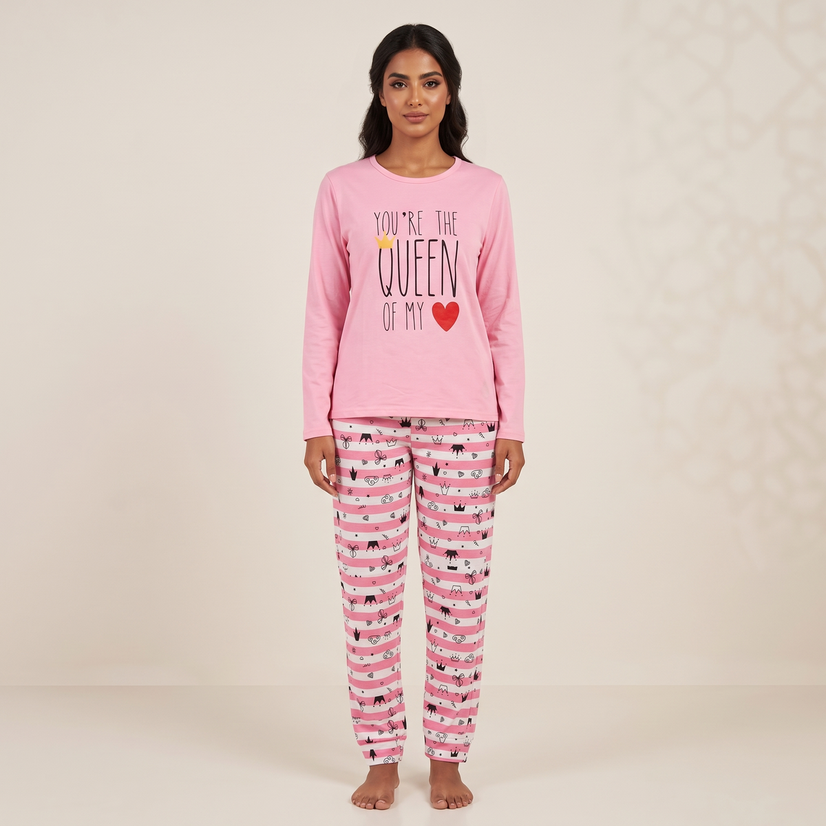 Womens L/S Pajama 2Pcs WB13023