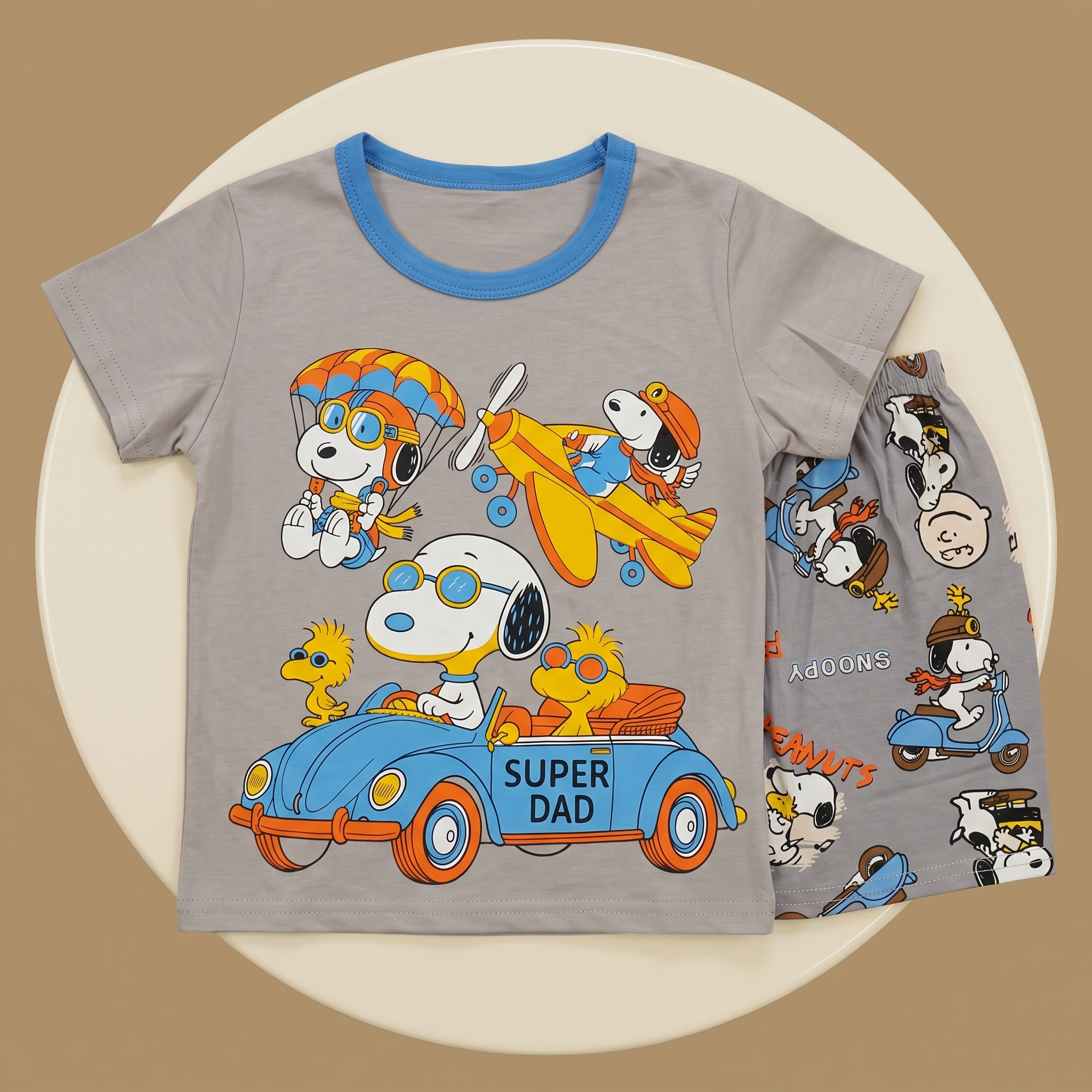 Snoopy Traveller H/S Short Set