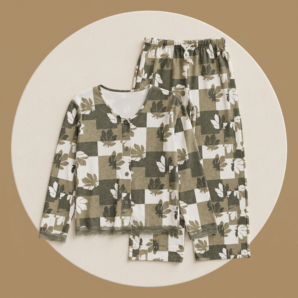 Womens Pyjama 2 Pcs 9183
