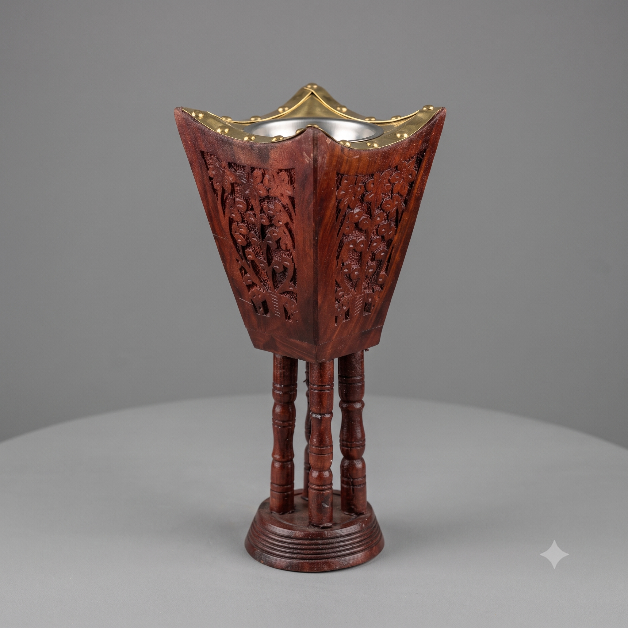 Wooden incense burner