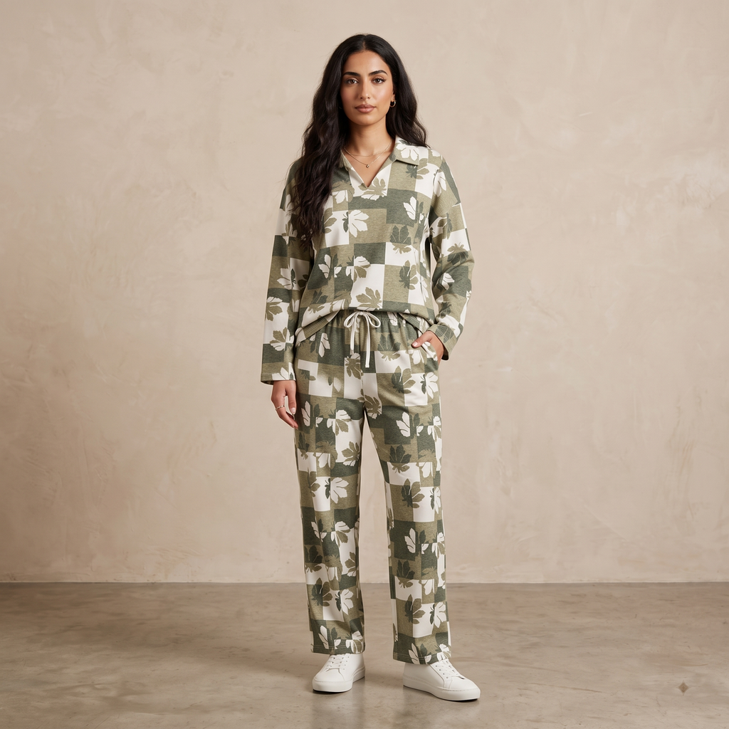 Womens Pyjama 2 Pcs 9182