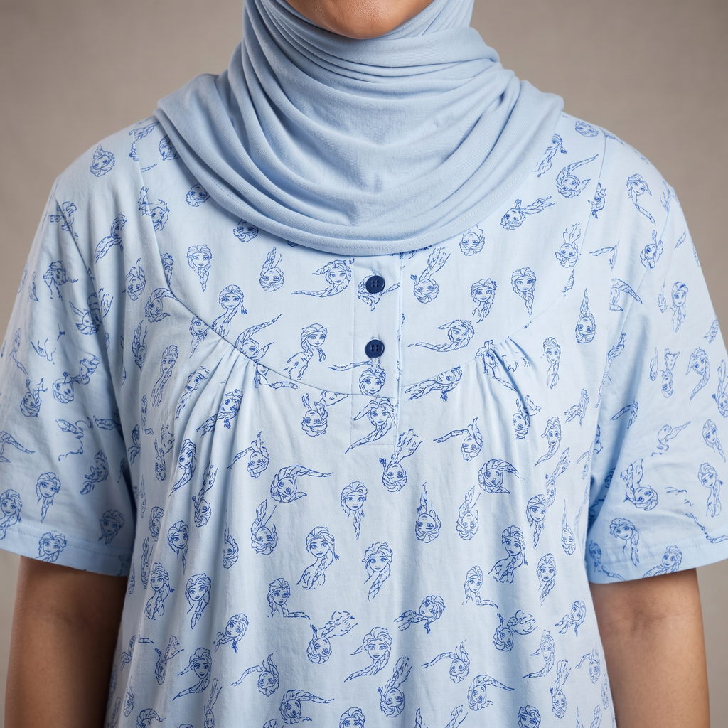 Womens Midi Frozen Princess Blue