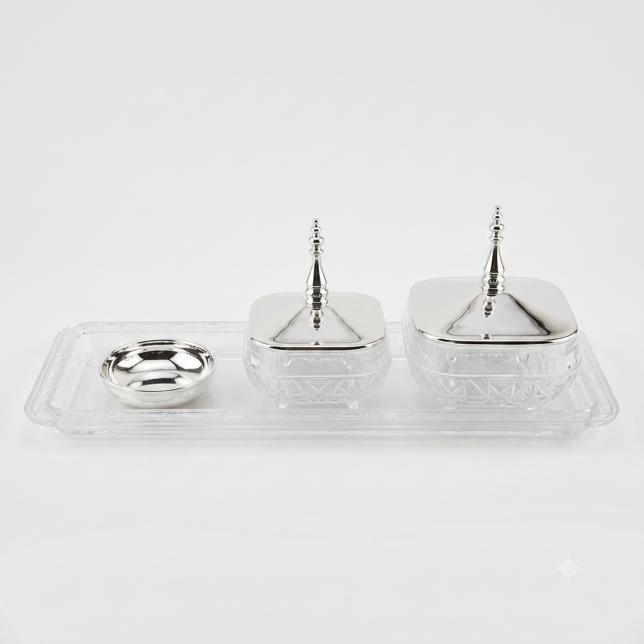 Acrylic tray with 939 silver date