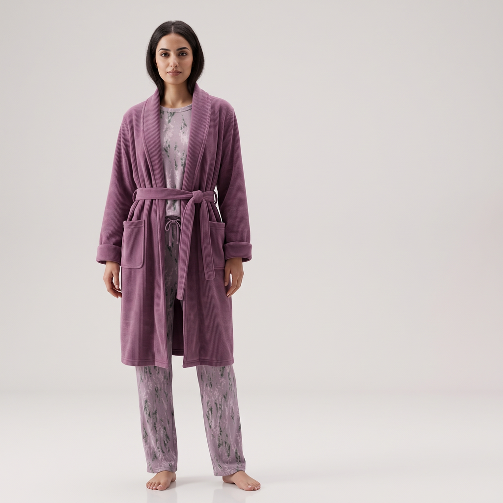 Womens Pyjama 3 Pcs 9140