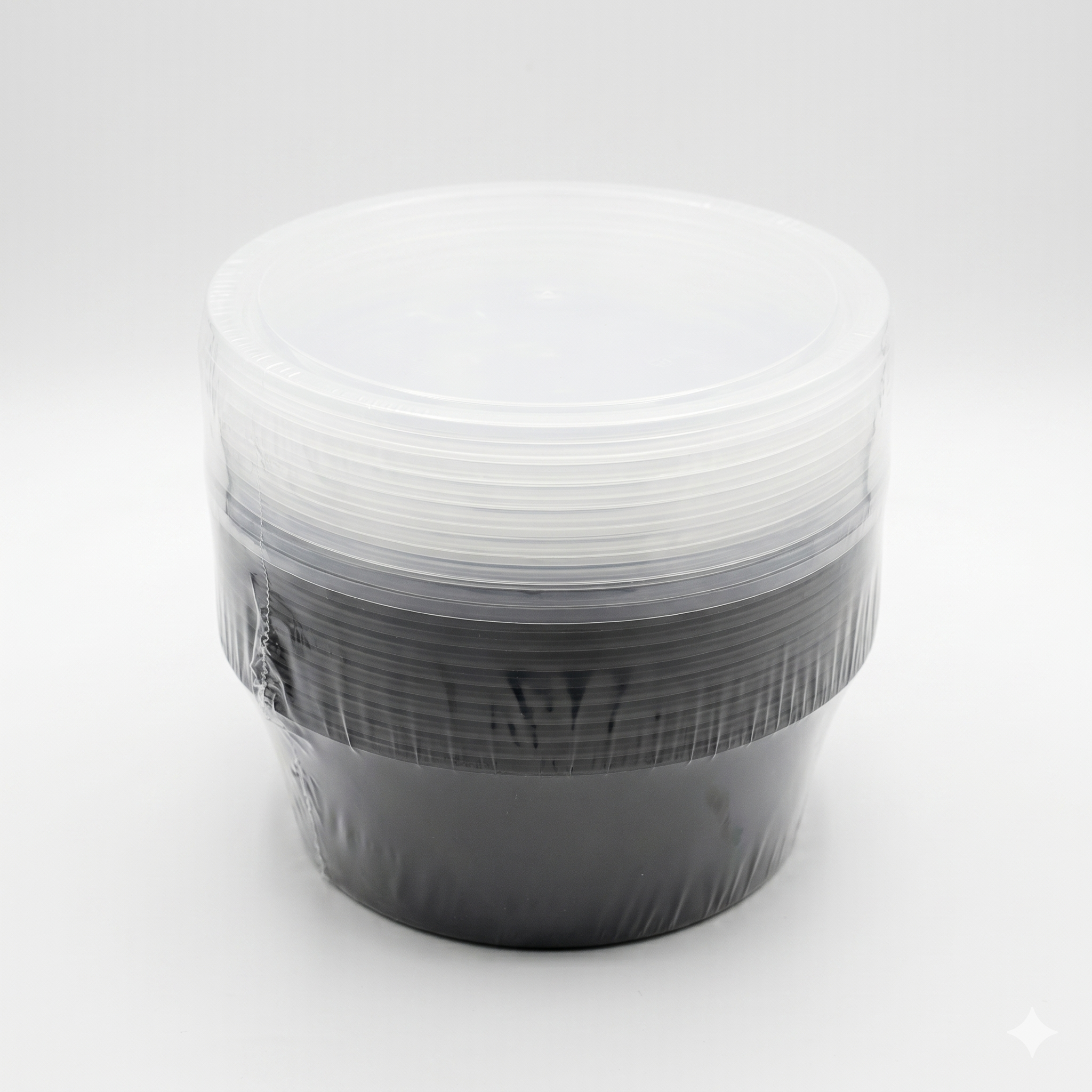 Microwave safe black round bowl 250ml
