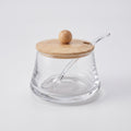 Acrylic sugar bowl with wooden lid 1114-1107