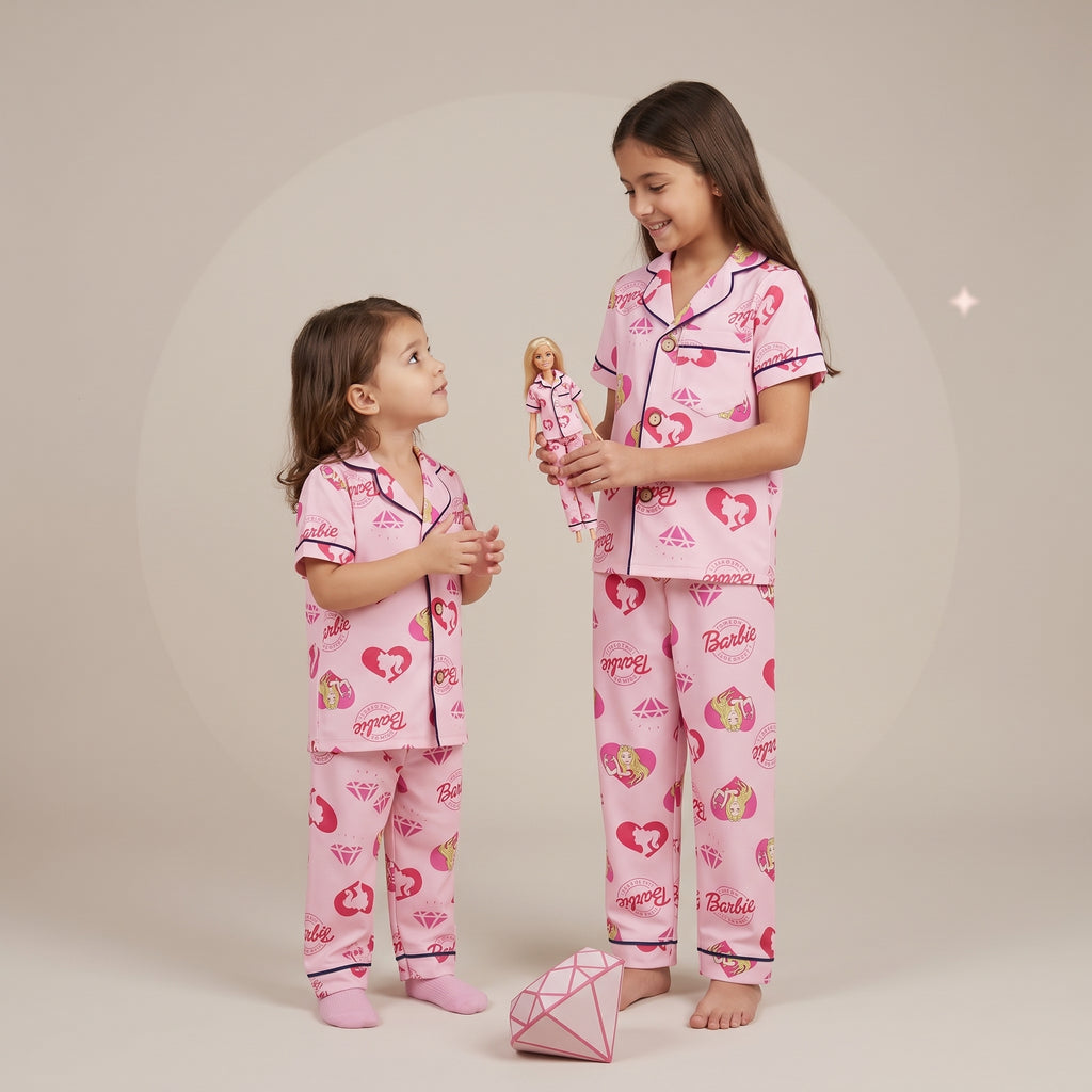 Barbie Diamond Kids H/S Pajamas